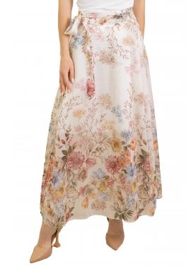 Gonna fantasia con cintura 